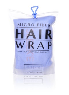 Sleek'e Sleek'e Microfiber Hair Wrap | Ultra Absorbent and Soft Anti-Frizz Turban Twist Towel | Reduces Drying Time by 50% | Quick Dry Spa Quality Hair Wrap for Drying Thick, Curly, and Long Hair (Baby Blue)  - Image 1