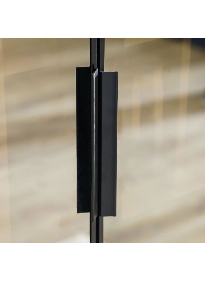 DANUBE HOME Defne 1 Meter Wardrobe New for DH- Cream/Black  - Image 2