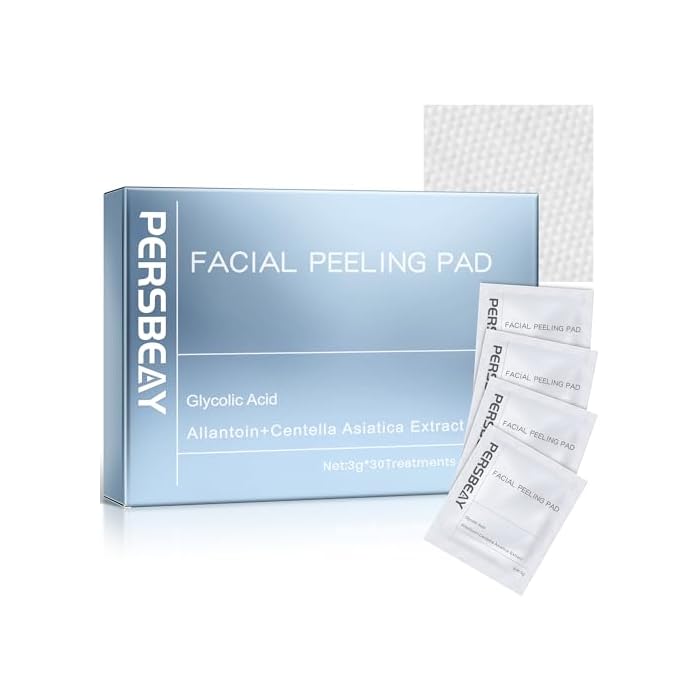 Glycolic Acid Pads, Exfoliating Toner Pads for Facial Radiance, Dual Action Gentle Face Pad for Deep Cleaning Effect |Peels & Daily Skin Renewal |Salicylic Acid & Vitamins B3 | 30 Treatments