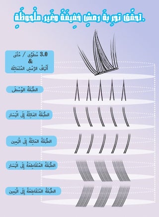 الرموش الصناعية العنقودية ذاتية اللصق قابلة لإعادة الاستخدام مقاس 14-16 مم، لا تحتاج إلى غراء رموش صناعية مجزأة - view 5