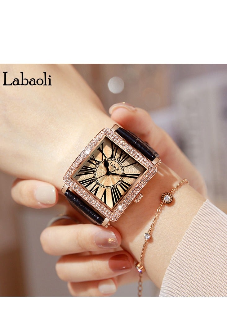 Labaoli Square Belt Watch Simple and Luxury Women's Watch Fashion Quartz Watch - Image 5