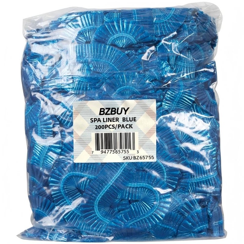 LAORICI Bzbuy Disposable Spa Liners Large Size Fit All Pedicure Chair Blue 200 Pcs