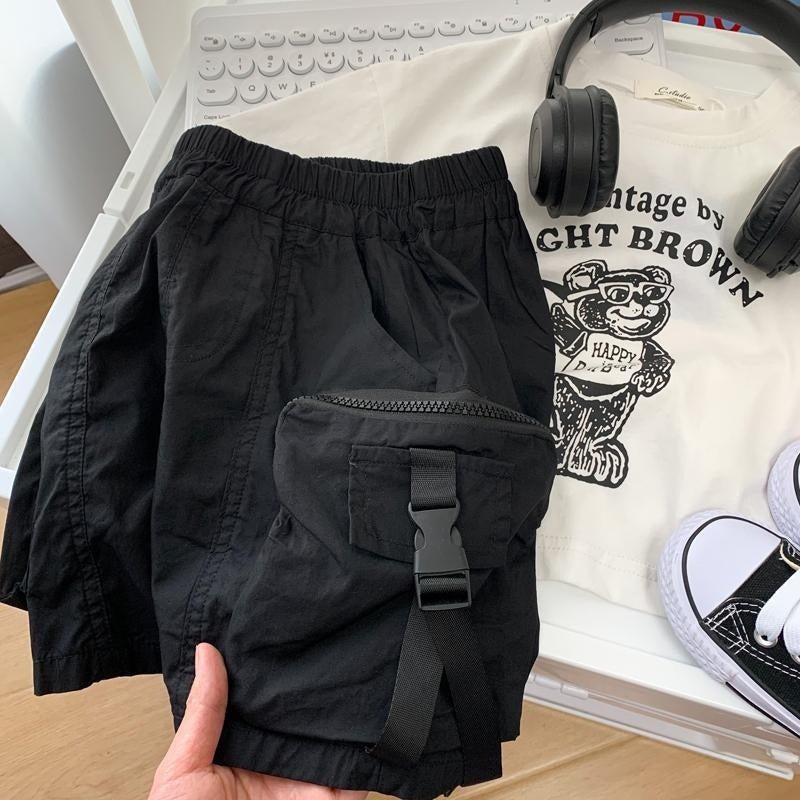Children'S Shorts Boys Summer Thin Handsome Korean Style Casual Workwear Five-Point Pants 2023 New Small And Medium-Sized Kidsren'S Pants - Image 4
