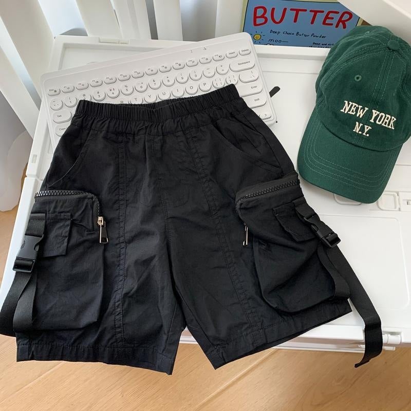 Children'S Shorts Boys Summer Thin Handsome Korean Style Casual Workwear Five-Point Pants 2023 New Small And Medium-Sized Kidsren'S Pants - Image 3