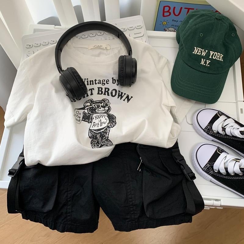 Children'S Shorts Boys Summer Thin Handsome Korean Style Casual Workwear Five-Point Pants 2023 New Small And Medium-Sized Kidsren'S Pants - Image 5