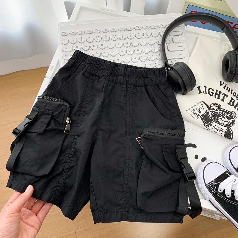 Children'S Shorts Boys Summer Thin Handsome Korean Style Casual Workwear Five-Point Pants 2023 New Small And Medium-Sized Kidsren'S Pants - Image 2