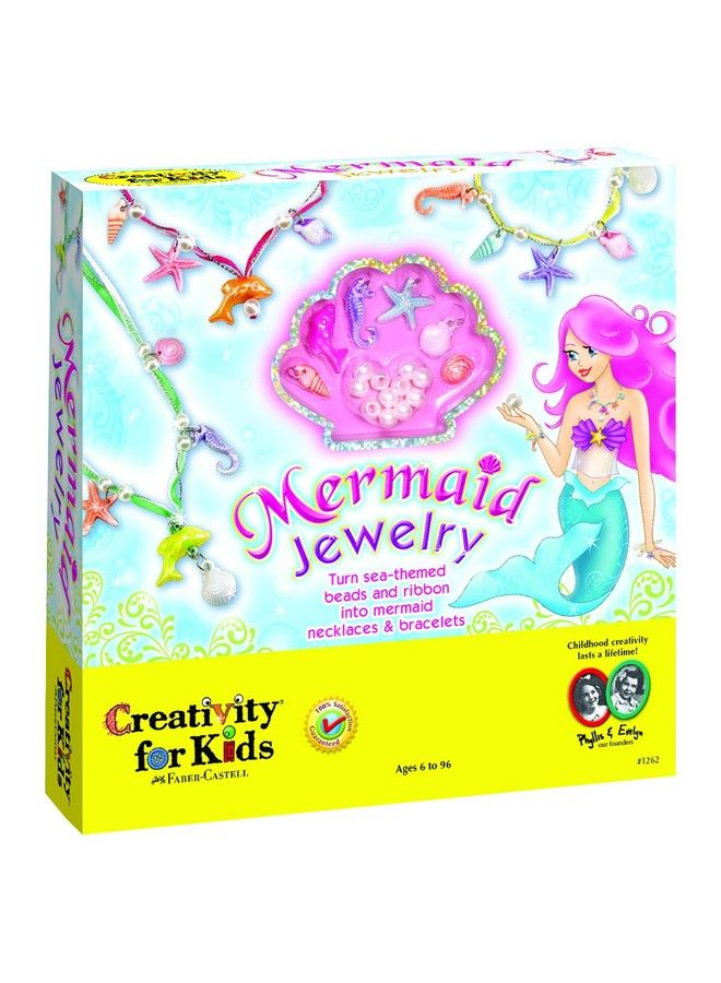 Creativity for Kids Mermaid Jewelry String Mermaid Beads Create 8 Jewelry Pieces Great For Beginners - Image 1