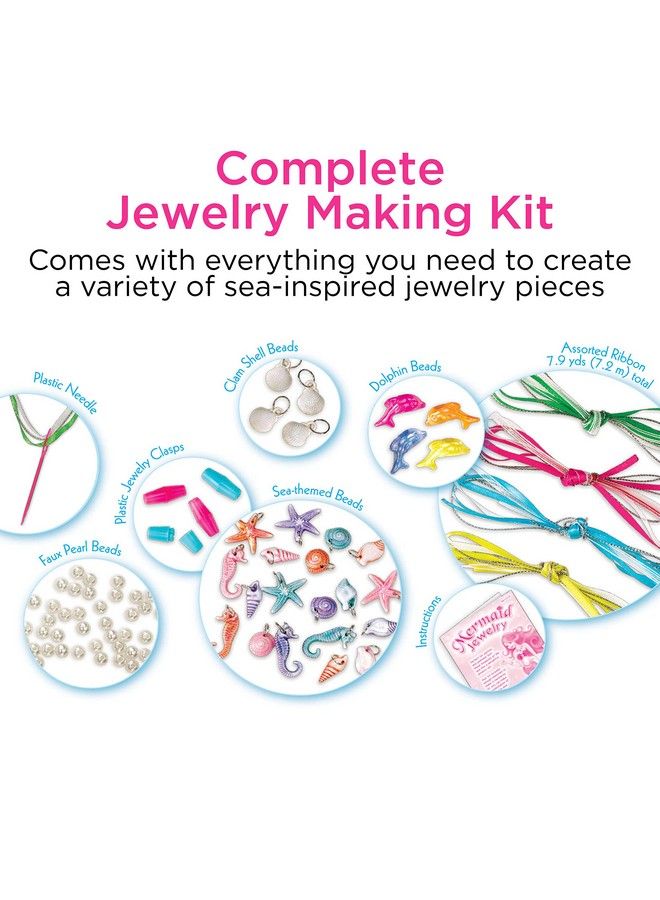 Creativity for Kids Mermaid Jewelry String Mermaid Beads Create 8 Jewelry Pieces Great For Beginners - Image 4