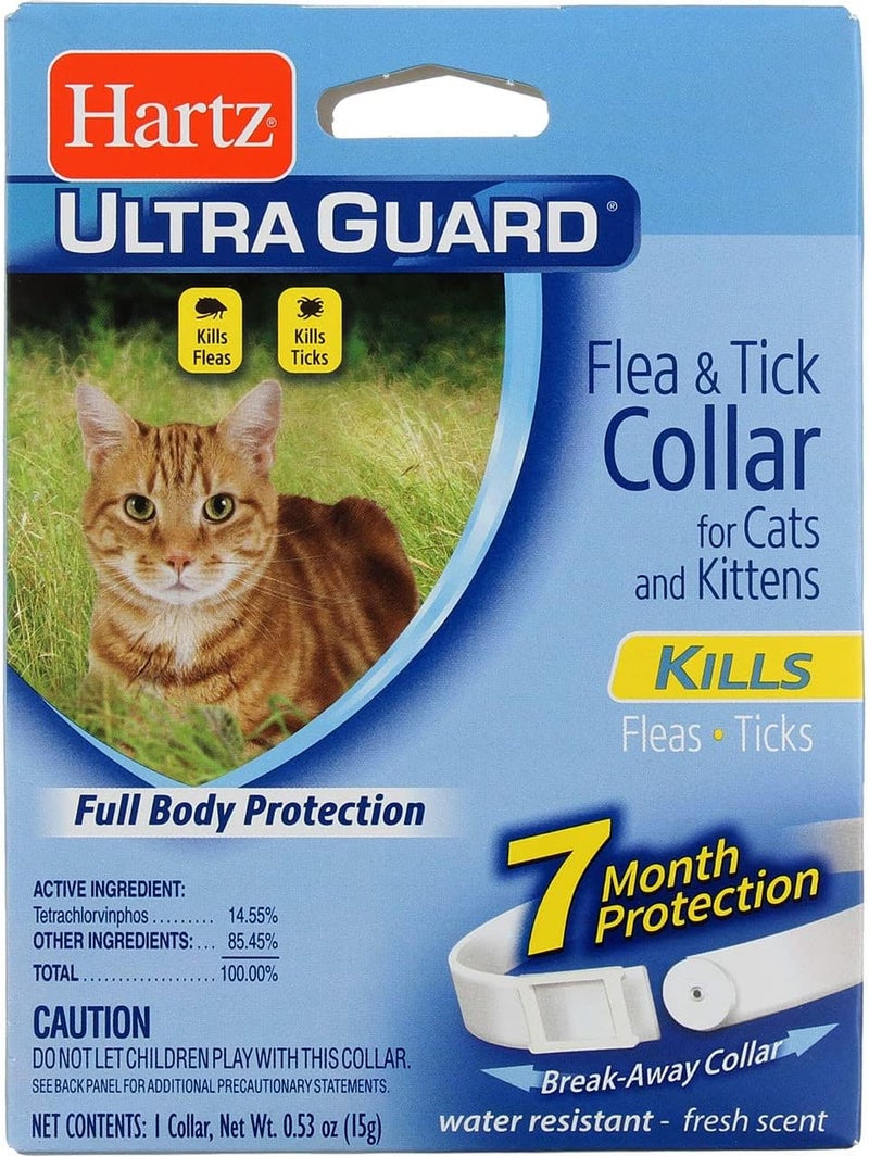 Hartz UltraGuard Flea & Tick Cat and Kitten Collar, White 1 ea - Image 1