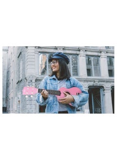 Megarya Aiersi Branded Basswood Body Pink Color Soprano Beginner Ukulele With Bag, Capo, Strap, Picks, Tuner, Cleaning Cloth  - Image 3