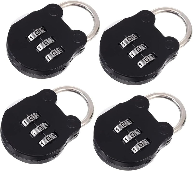 ARTIBETTER 4 Pack Combination Padlock Set for Luggage Gym Backpack Travel Safe Easy to Carry - Image 2