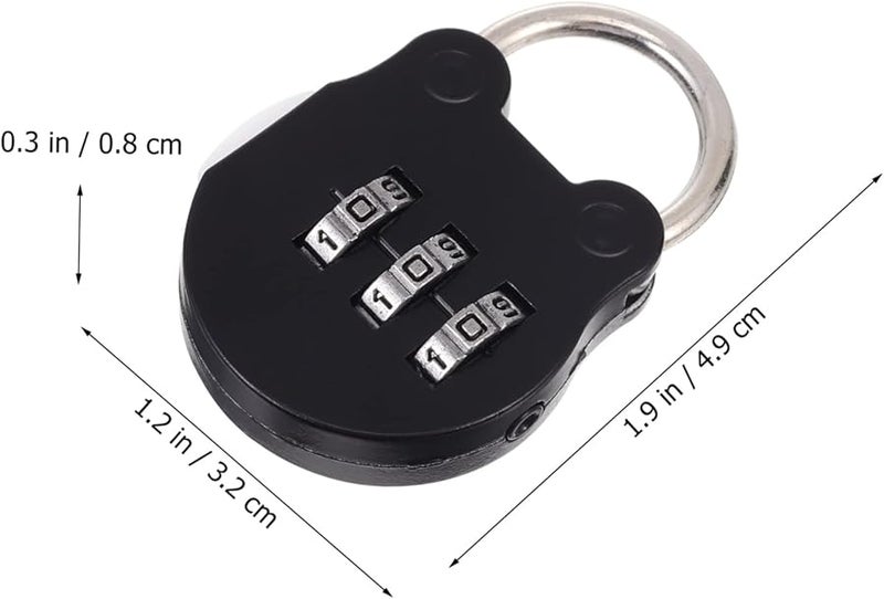 ARTIBETTER 4 Pack Combination Padlock Set for Luggage Gym Backpack Travel Safe Easy to Carry - Image 3