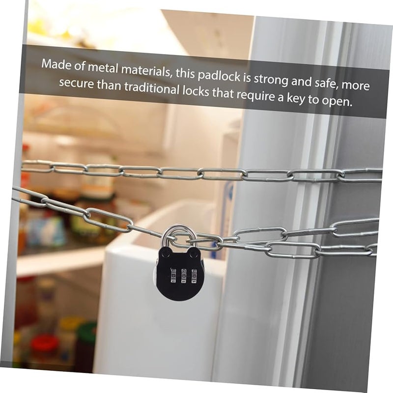 ARTIBETTER 4 Pack Combination Padlock Set for Luggage Gym Backpack Travel Safe Easy to Carry - Image 4