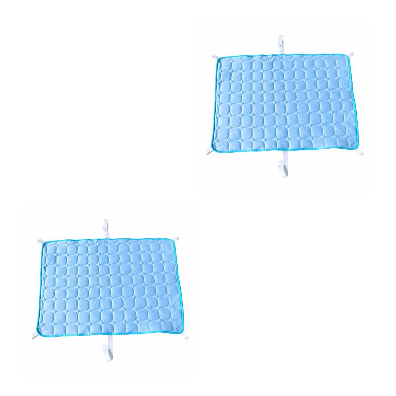 2pcs Useful Fashionable Cooling Cushion Sleeping Mat Cooling Pad for Dog - Size L - Image 1