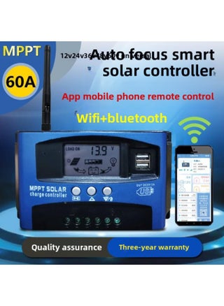 MPPT Solar Controller 30A100A Automatic Charging And Discharging Universal 12v24V36V48V60 Photovoltaic Generator-Color:Mppt12v-60v60a Mobile Phone App Bluetooth Wifi - pzsku/ZDFAE60861D8CAE30CC31Z/45/1746226501/0010fa0d-efe9-4249-a9e2-810229673c95