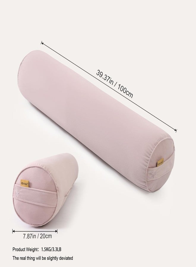 Ailuteie Body Pillow for Adults - Long Bolster Pillow for Bed, Round Cuddle Pillow, Full Support for Side Sleepers,39.37x 7.87 Inches,Purple - Image 2