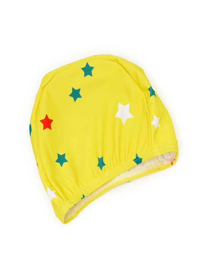 babyqlo Shark-Themed Swimwear Set with Cap for Boys