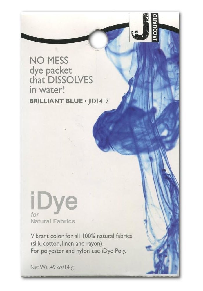 Jacquard iDye Brilliant Blue for Natural Fabrics