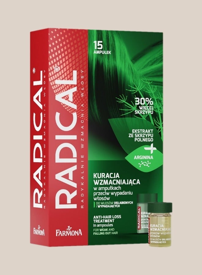 فارمونا راديكل أمبولات مستخلص عشبة ذيل الحصان لعلاج تساقط الشعر 5مل  15X أمبولة - Image 2