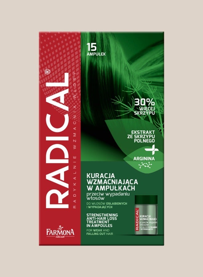 فارمونا راديكل أمبولات مستخلص عشبة ذيل الحصان لعلاج تساقط الشعر 5مل  15X أمبولة - Image 1