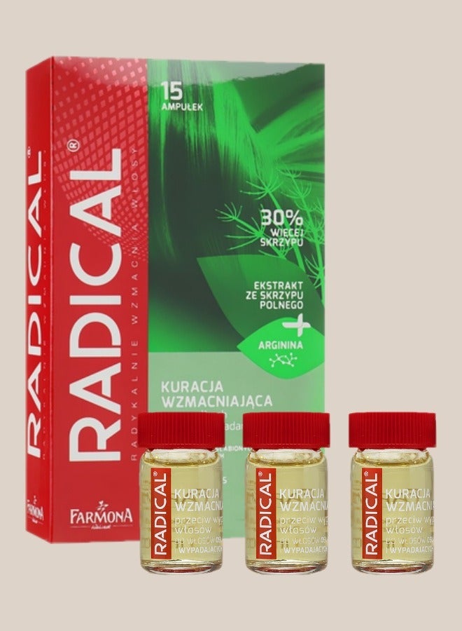 فارمونا راديكل أمبولات مستخلص عشبة ذيل الحصان لعلاج تساقط الشعر 5مل  15X أمبولة - Image 5