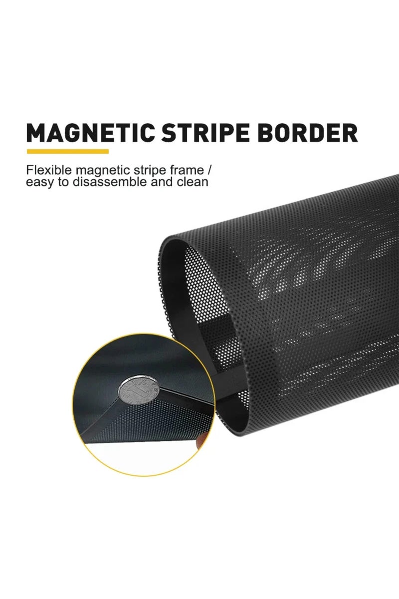 erorex 14x28cm 12*12CM/14*14CM PC Chassis Cooling Dust Filter Magnetic PVC Net Guard Fan Cover Dust Filter - Image 2