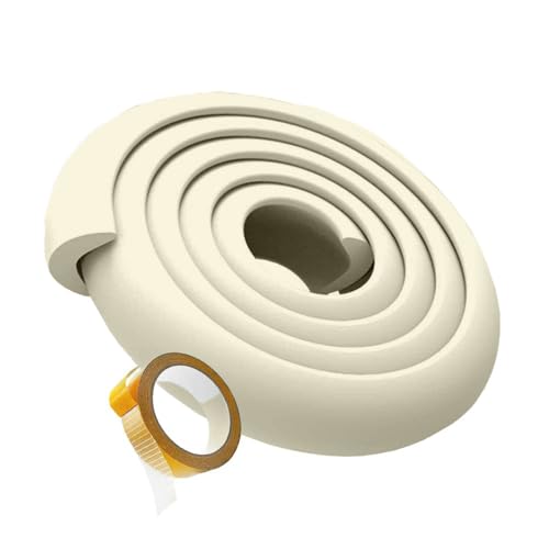 SYGA Baby Safety Strip Furniture Edge Guard Cushion Corner Cover 2 Meter 6.5 feet Tape Infant Bump Protector (White) - Image 1
