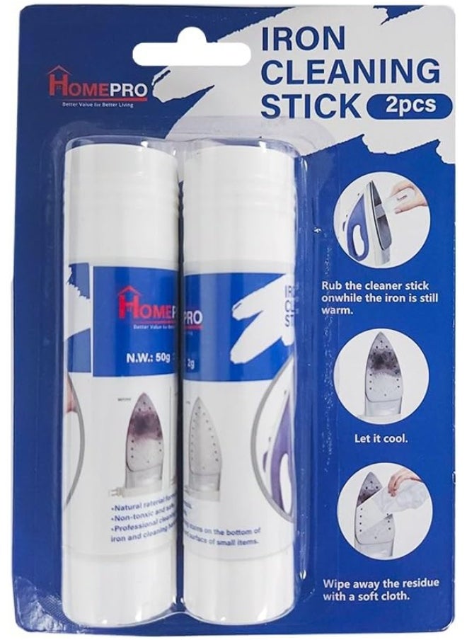 Home Pro - Home Pro Iron Cleaning Stick, Removes Build up Starch | Melted Fabric | Sticky Residue - Image 1