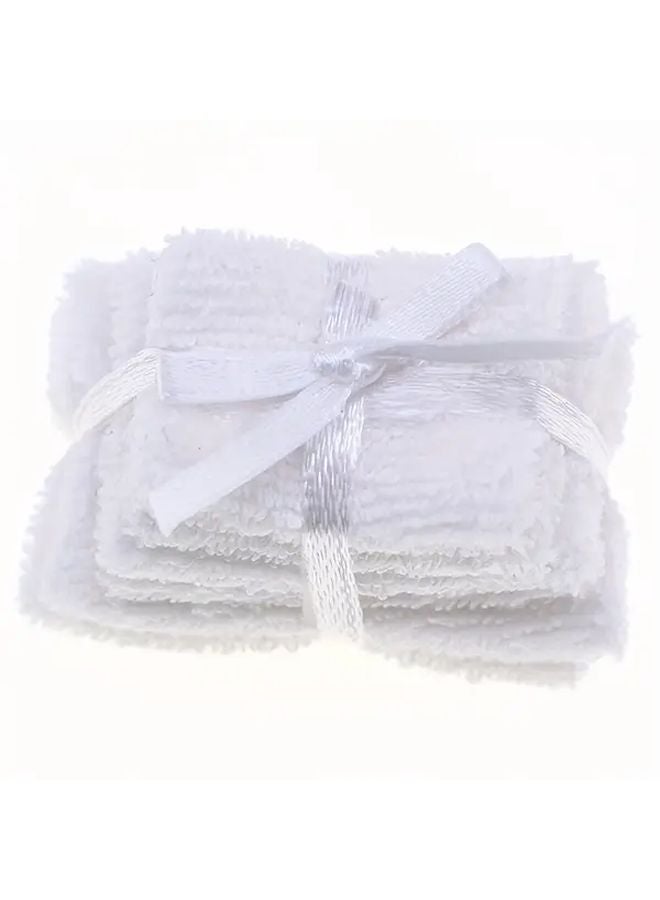 White Miniature Bathroom Towel Model Dollhouse Accessory Doll Cloth Life Scene - Image 1