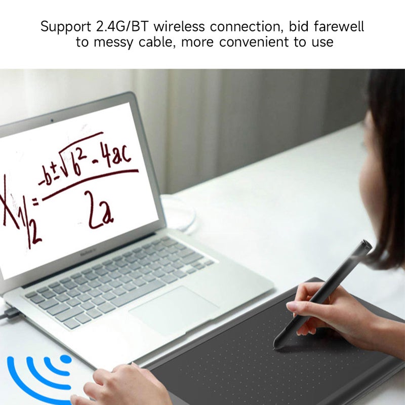 لوح رسم WP9625B لوح جرافيك مع حساسية ضغط 8192 مستوى ودقة 5080 نقطة لكل بوصة وسرعة قراءة 230 نقطة في الثانية واتصال 2.4 جيجا هيرتز/بلوتوث - Image 2