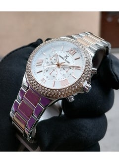 DANIEL KLEIN Silver Rose Steel Strap Women's Wristwatch Waterproof  - Image 2