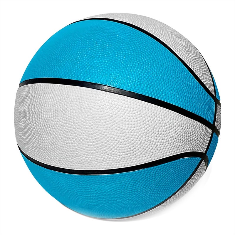 Botabee Official Size Pool Basketball - 9.4" Diameter, Size 7 Waterproof Basket Ball - Textured Grip for in-Water or Outdoor Play - Compatible with Pool Basketball Hoops - White and Blue - Image 1