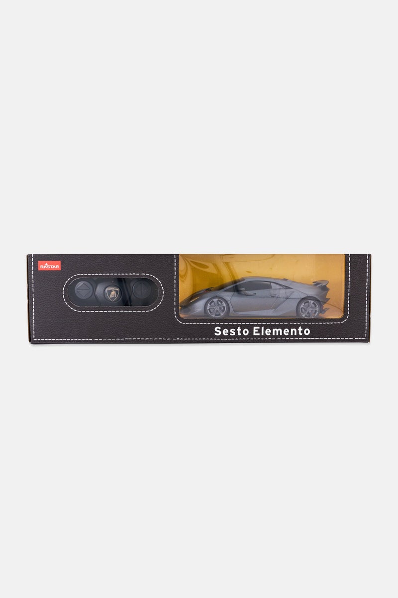 RASTAR Lamborghini Sesto Elemento Model 1/24 Scale Radio Remote Control Car, Grey - Image 1