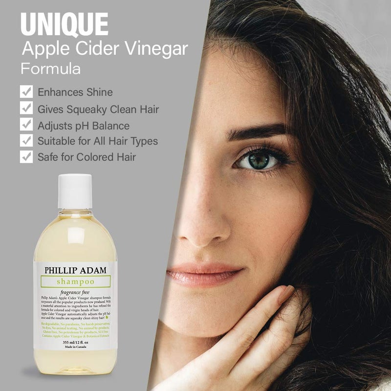 فيليب آدم شامبو فيليب آدم خالٍ من العطور ، 12 أونصة - Image 3