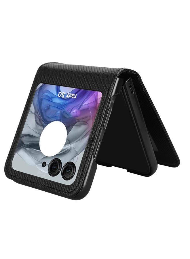 S-TOP Case For Motorola Moto Razr 50 Card Slot PU Leather PC Phone Case - Image 5