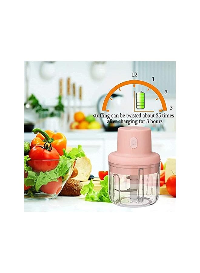 VIO Mini Garlic Chopper, Garlic Mincer, Crusher, Masher, Portable Rechargeable Chopper for Garlic, Fruits, Tomatoes, Onions, Vegetables, Meat, Pepper, Mini Food Processor, Baby Food Chopper  - Image 3