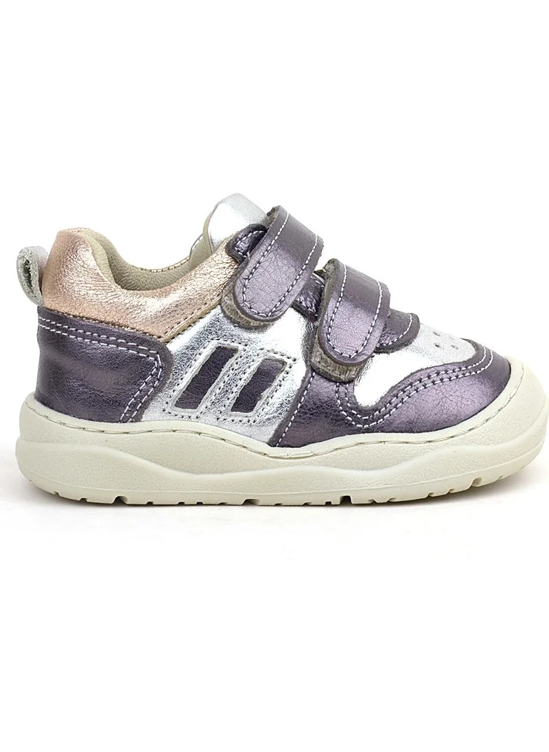 راكربلاس Schaggy Leather Platinum Silver Baby Sneakers