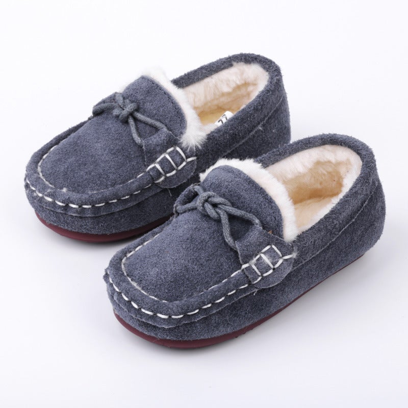 Pink Tassel Baby Two Cotton Shoes Soft Bottom Girls' Peas Shoes Winter Children'S Plush Shoes Fashion Shoes Children'S Cotton Shoes - Image 1