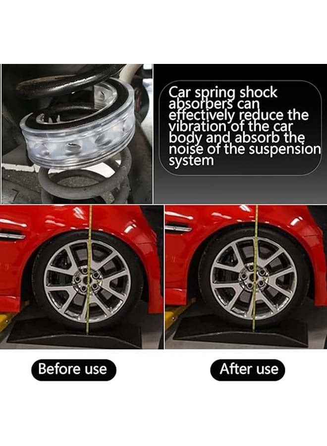 2pcs Car Shock Absorber Spring Buffers  Spring Bumper Auto-buffers Springs A/B/C/D/E/F Type Transparent Urethane Bumper Cushion For Auto Car Accessories  Type B - Image 4