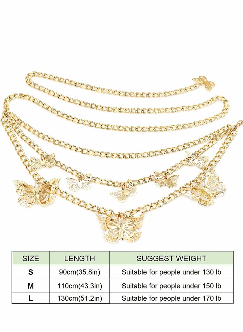 حزام معدني متعدد الطبقات قابل للتعديل للنساء - مثالي للفساتين والأزياء الكاجوال - Image 5