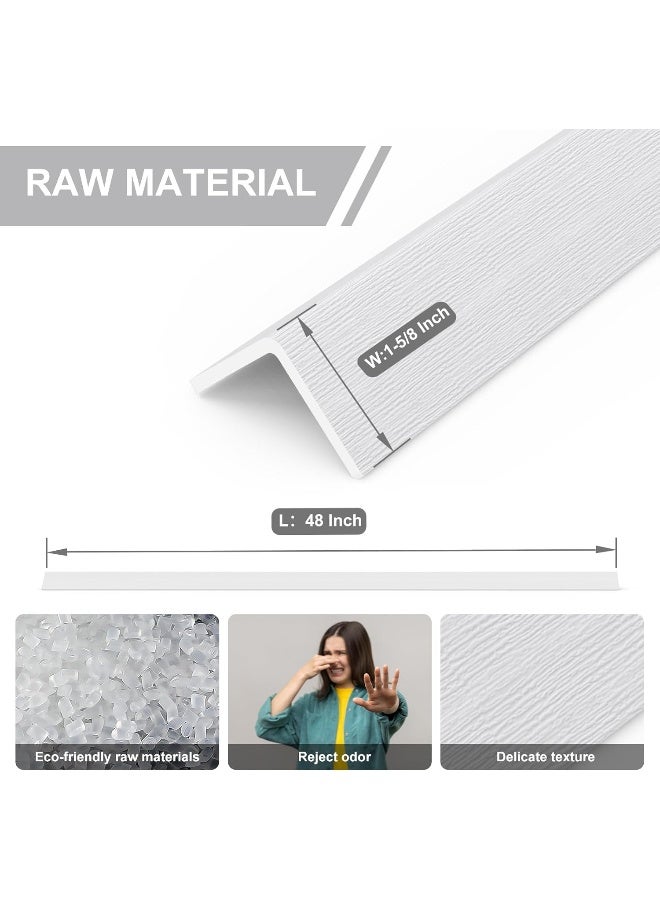 AGHITG Wall Corner Guard,Self Adhesive Corner Guards for Walls, Wall Corner Protector 1-5/8 Inch Wide X 48 Inch Length.Pet Scratch Protector for Wall.2PCS - Image 3