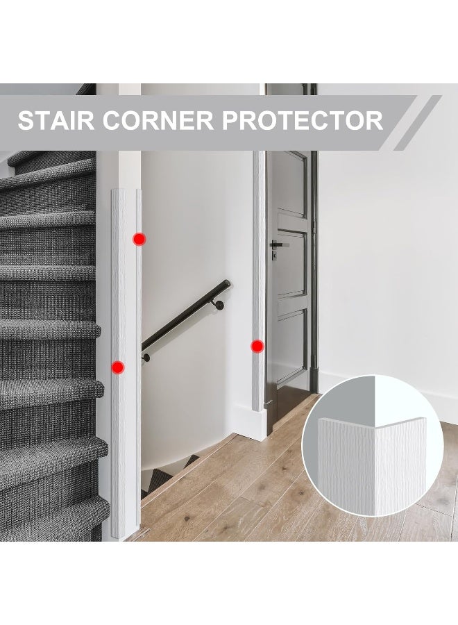 AGHITG Wall Corner Guard,Self Adhesive Corner Guards for Walls, Wall Corner Protector 1-5/8 Inch Wide X 48 Inch Length.Pet Scratch Protector for Wall.2PCS - Image 2