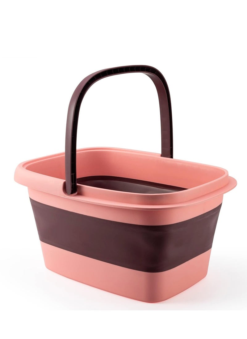TRASSLE Foot Bath Collapsible Foot Bath Foot Soak Tub with Handle Foot Spa Bath 15L/4 Gallons Massager Foot Soaking Bath Basin Feet for Dry Cracked Feet, Pedicure Foot Soak, Home Spa Treatment  - Image 4