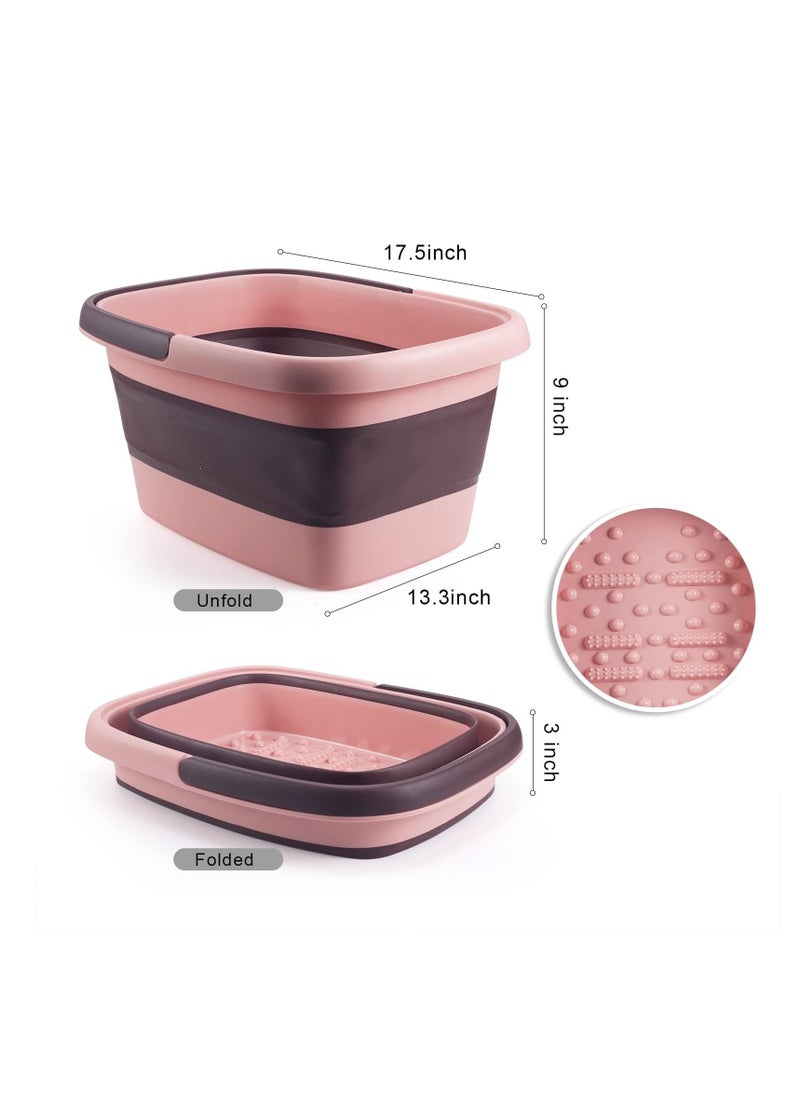 TRASSLE Foot Bath Collapsible Foot Bath Foot Soak Tub with Handle Foot Spa Bath 15L/4 Gallons Massager Foot Soaking Bath Basin Feet for Dry Cracked Feet, Pedicure Foot Soak, Home Spa Treatment  - Image 5