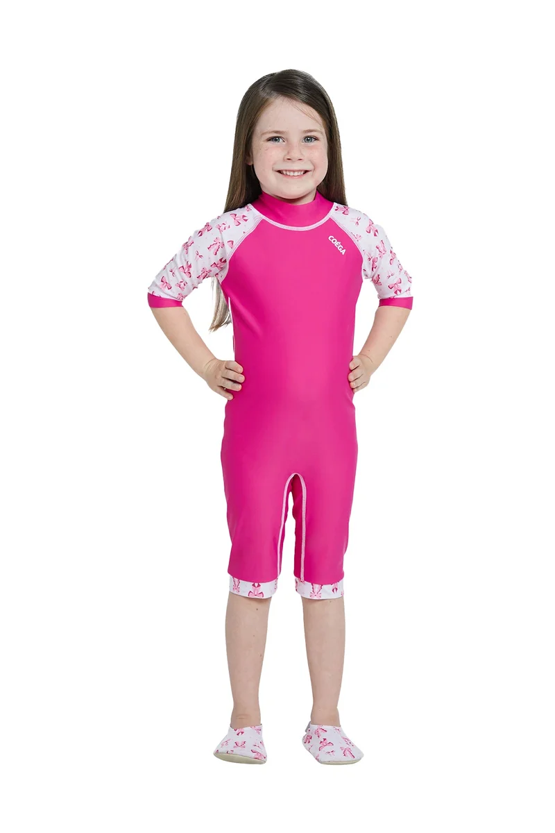 COEGA SUNWEAR COEGA Girls Kids One-piece Swimsuit - Pink Bows
