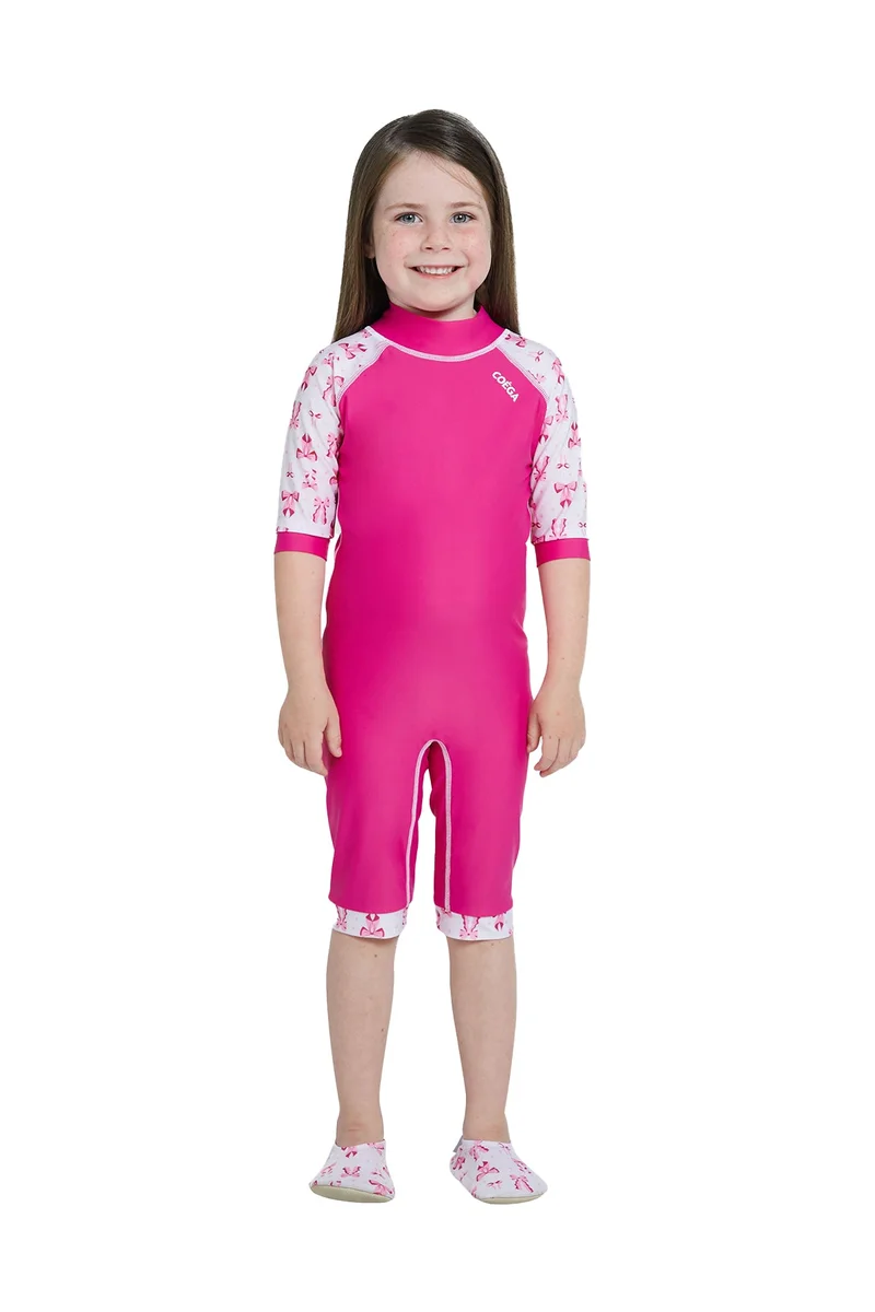 كويجا صن وير COEGA Girls Kids One-piece Swimsuit - Pink Bows