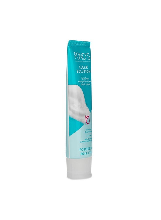 Pond's - Pond's Clear Solution, Foaming Face Wash, Removes Excess Oil, Face Cleanser, 6-Pack of 1.07 Fl Oz Each - Image 1