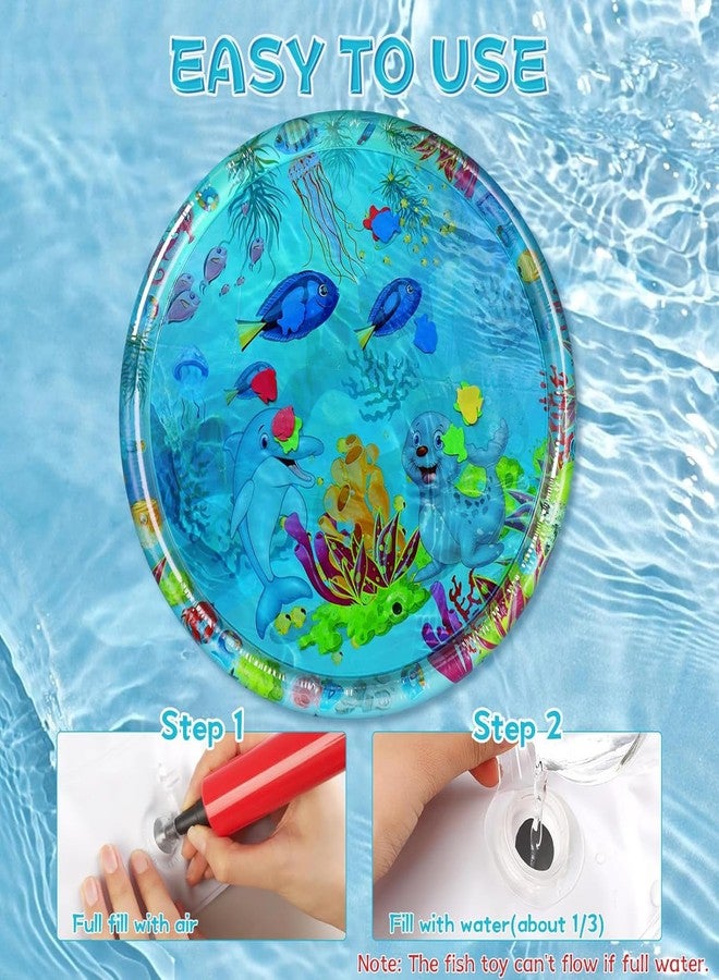 Aqua Cats Water Mat with Fish,Cat Dog Water Mat,Thickened Durable Non-Slip Playmat, Durable Easy Clean,Suitable for All Types of Pets(Clownfish) - Image 5