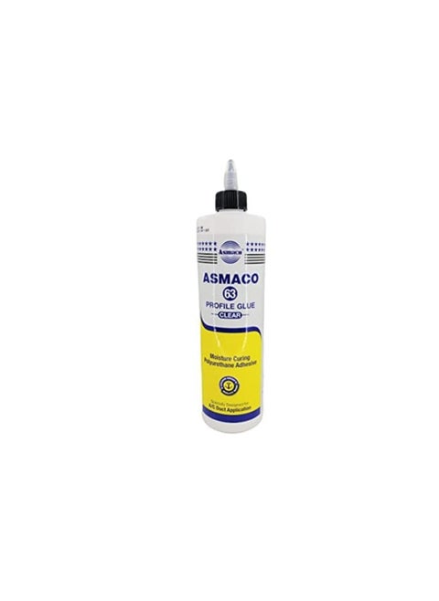 Asmaco Moisture Curing Polyurethane Adhesive Profile Glue 63 for A/C Duct Application - Clear - 500 Ml
