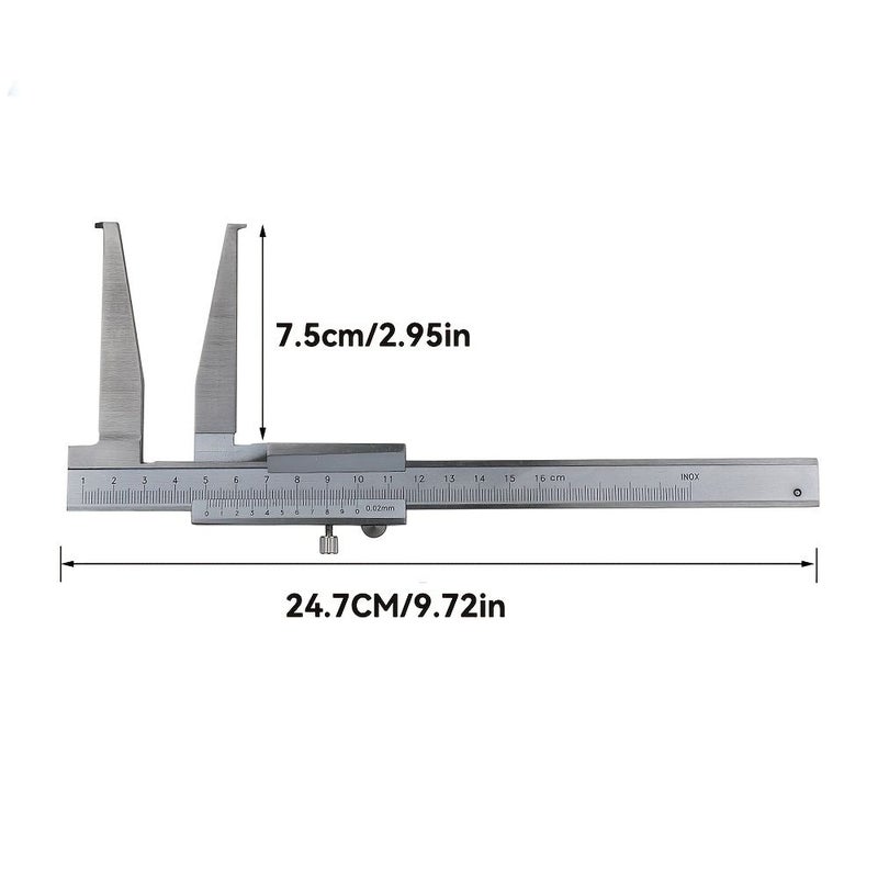 10-160mm Short Claw Recessed Groove Micrometer Caliper Internal Measuring Tool - Image 3